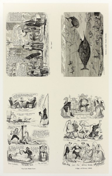 Oh, Law! from George Cruikshank’s Steel Etchings to The Comic Almanacks: 1835-1853 (top left),