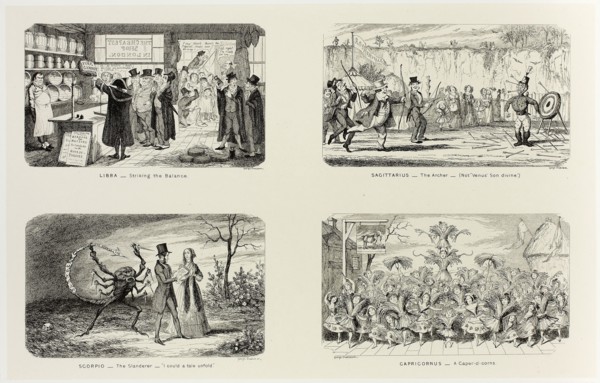 Libra, Striking the Balance from George Cruikshank’s Steel Etchings to The Comic Almanacks:
