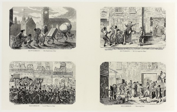 September – Michaelmas Day from George Cruikshank’s Steel Etchings to The Comic Almanacks: