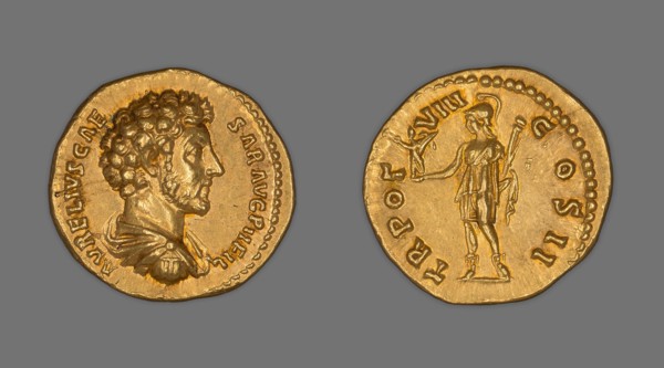 Aureus (Coin) Portraying Emperor Marcus Aurelius, AD 153/54, issued by Antoninus Pius, Roman,