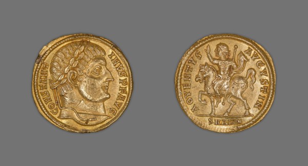 Solidus (Coin) Portraying Emperor Constantine I, Late 324/early 325, issued by Constantine I,