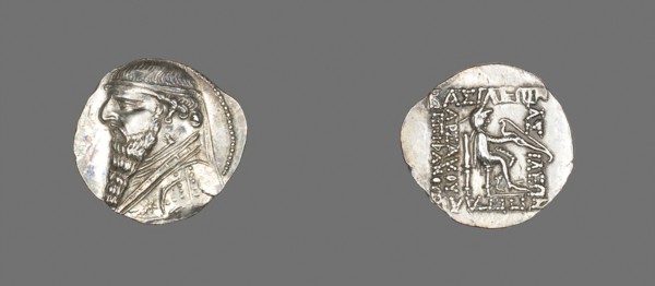 Drachm (Coin) Portraying King Mithridates II the Great of Parthia, about 123/88 BC, Reign of King