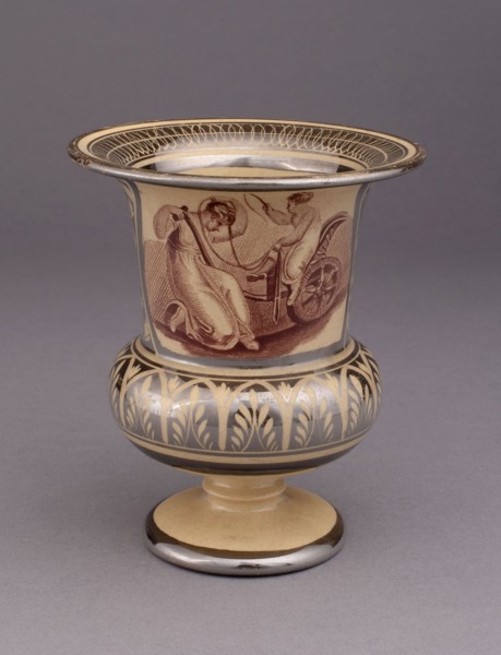 Vase, c. 1820, England, Leeds, With Transfer Decoration after Adam Buck, Irish, 1759-1833, Leeds,