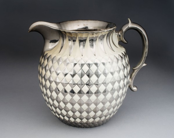 Pitcher, 1810/20, England, Staffordshire, Staffordshire, Lead-glazed earthenware with lustre