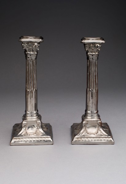 Candlestick (one of a pair), 1810/20, England, Staffordshire, Staffordshire, Lead-glazed