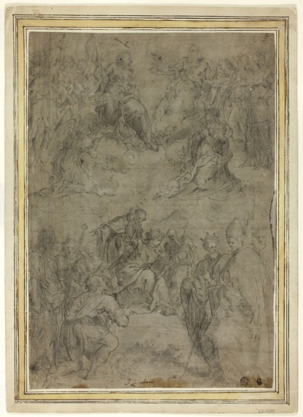 Trinity with the Virgin, and Ten Saints, c. 1565, Tommaso Manzuoli, called Maso da San Friano,