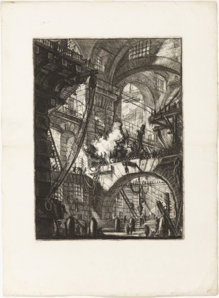 The Smoking Fire, plate 6 from Imaginary Prisons, 1761, Giovanni Battista Piranesi, Italian,