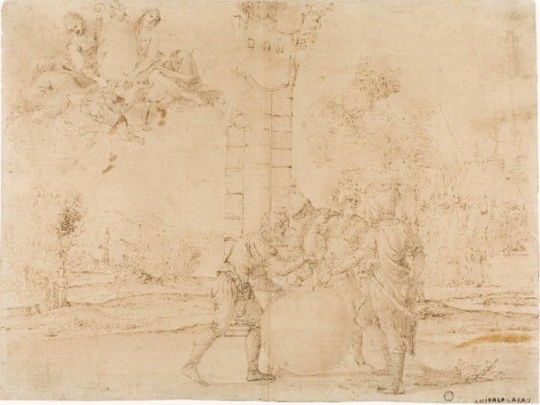 Octavian, Mark Antony, and Lepidus Dividing the Roman Empire, with Bologna in the Background, c.