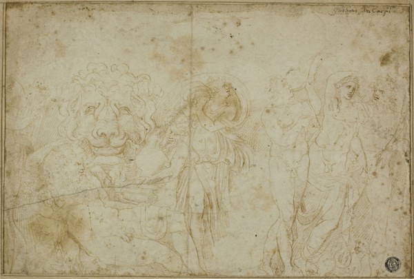 Blenheim Palace Sarcophagus: Bacchanale with Lion’s Head, 1549/53, Girolamo Sellari, called