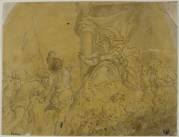 Study for Venice, Crowned by Victory, Receiving Her Subject Peoples, n.d., After Jacopo Negretti,