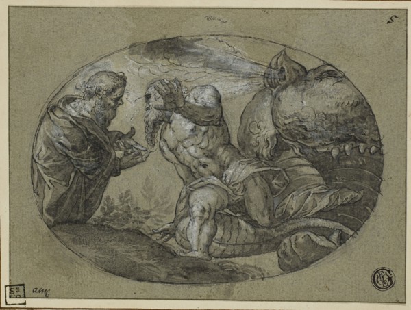 Jonah Cast Up by the Whale, 17th century, After Jacopo Robusti, called Tintoretto, Italian,