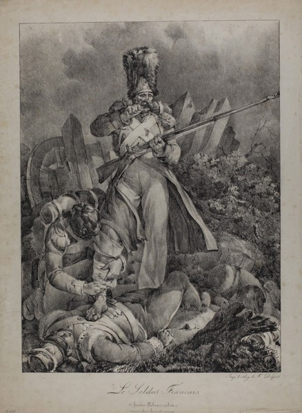 The French Soldier, 1818/19, Nicolas Toussaint Charlet, French, 1792-1845, France, Lithograph in