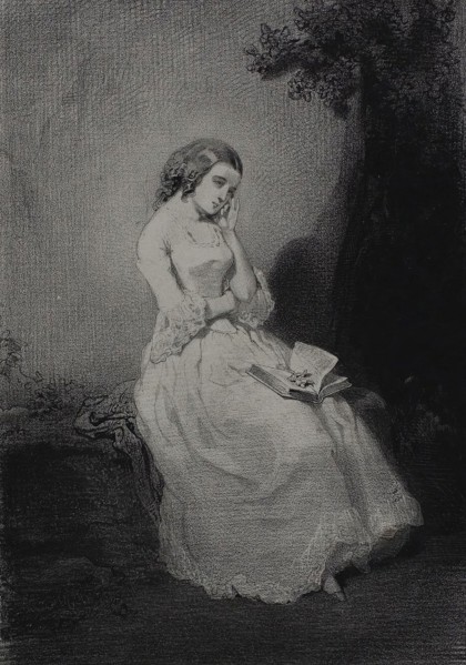 The Commentary, 1843, Paul Gavarni, French, 1804-1866, France, Lithograph in black on ivory China