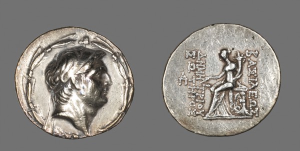 Tetradrachm (Coin) Portraying Demetrios I Soter, 162/150 BC, Reign of Demetrios I Soter, Greek,