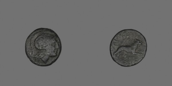 Coin Depicting the Goddess Athena, 306/281 BC, issued by Lysimachus of Thrace, Greek, Thrace,