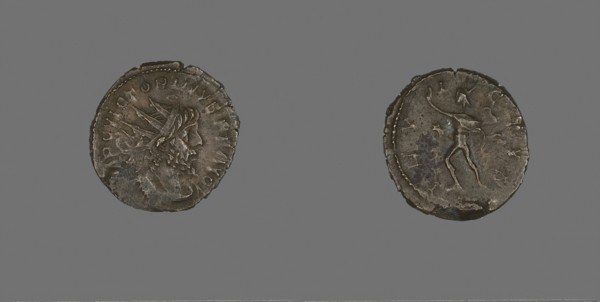 Coin Portraying Emperor Victorian I, AD 265/267, Roman, Roman Empire, Bronze, Diam. 2.1 cm, 2.99 g