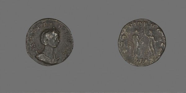 Coin Portraying Empress Severina, AD 270/275, Roman, Roman Empire, Bronze, Diam. 2.1 cm, 3.43 g