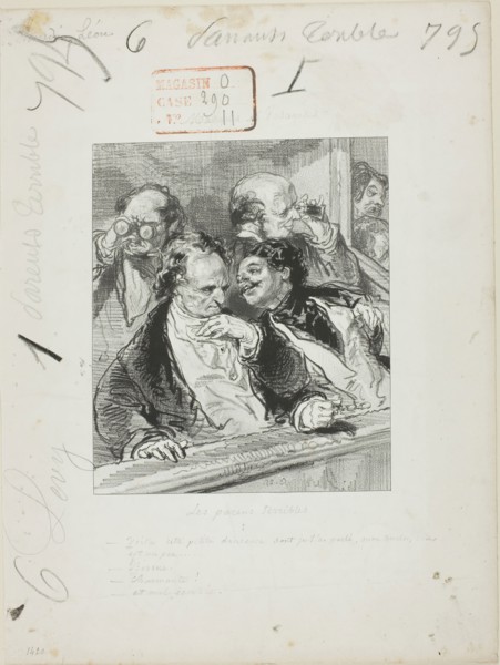 Les-Parents-Terribles series: Here is the little Dancer, 1852, Paul Gavarni, French, 1804-1866,