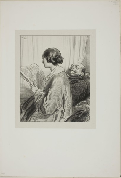Masks and faces: We have never permitted…, 1857–58, Paul Gavarni, French, 1804-1866, France,