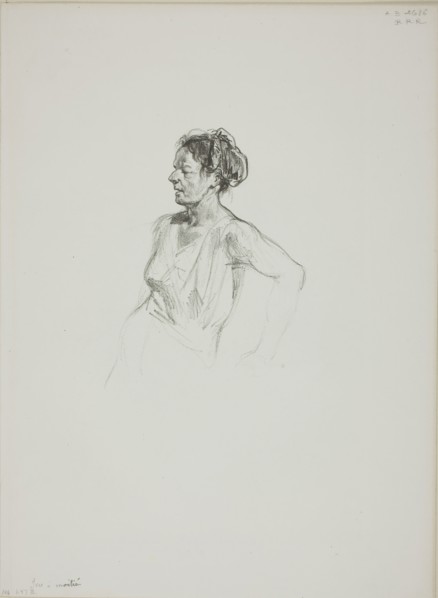 Untitled (Half Drunk), n.d., Paul Gavarni, French, 1804-1866, France, Lithograph in black on ivory
