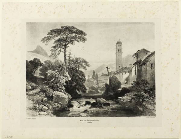 Le Casset, Vallee du Monetier, n.d., James Duffield Harding, English, 1798-1863, England, Lithotint