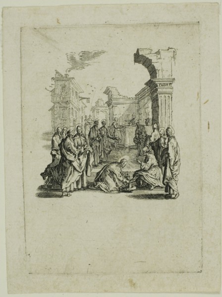 Washing the Feet, from The Small Passion, 1624/31, Jacques Callot, French, 1592-1635, France,
