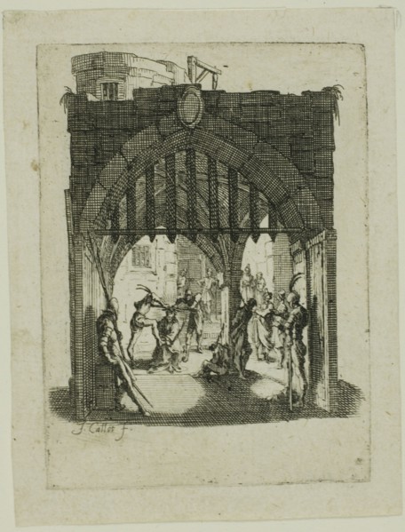 Christ Crowned with Thorns, from The Small Passion, 1624/31, Jacques Callot, French, 1592-1635,