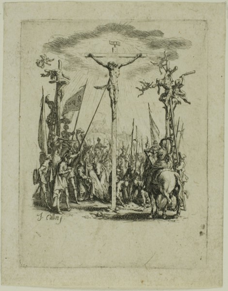 Jesus is Pierced with a Lance, from The Small Passion, 1624/31, Jacques Callot, French, 1592-1635,