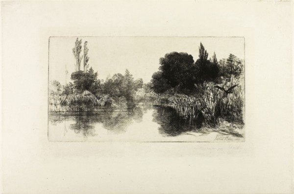 Shere Mill Pond, No. II (large plate), 1860, Francis Seymour Haden, English, 1818-1910, England,