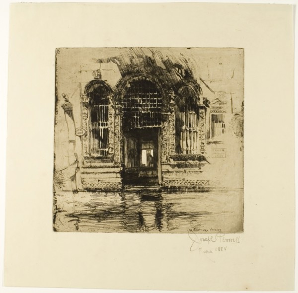 Doorway, Venice, 1884, Joseph Pennell, American, 1857-1926, United States, Etching on ivory paper,