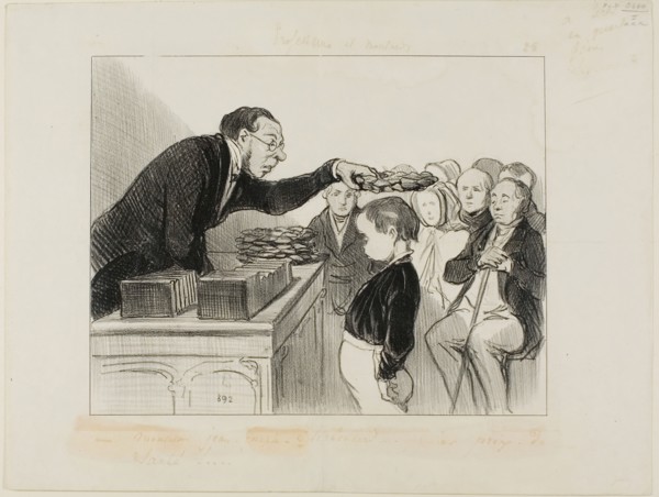 Mr. Jean-Joseph-Chaboulard… first prize for good health!, plate 28 from Professeurs et Moutards,
