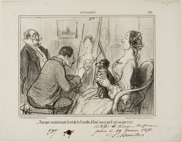 - Since he is now part of the family, he must also have his portrait taken, plate 269 from
