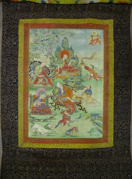 Painted Banner (Thangka) from a Set of Seven Honoring Gayadhara, a Sakya Pandit from India, 19th