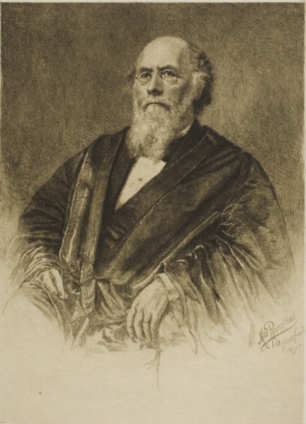 Portrait of Justice Stephen Field, 1890, Max Rosenthal, American, 1833-1918, United States, Etching