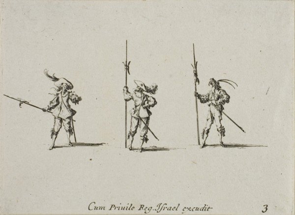 Drill with Halberds, plate three from The Military Exercises, published 1635, Jacques Callot