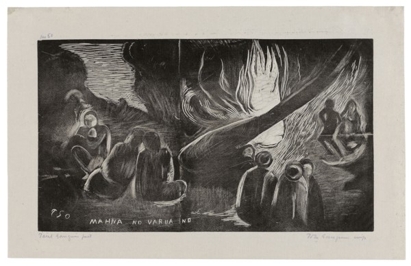 Mahna no varua ino (The Devil Speaks), from the Noa Noa Suite, 1893/94, printed and published in