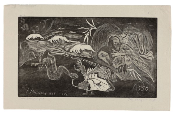 L’univers est créé (The Universe Is Being Created), from the Noa Noa Suite, 1893–94, printed and