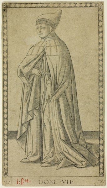 The Doge, plate seven from The Ranks and Conditions of Men, c. 1465, Master of the E-Series