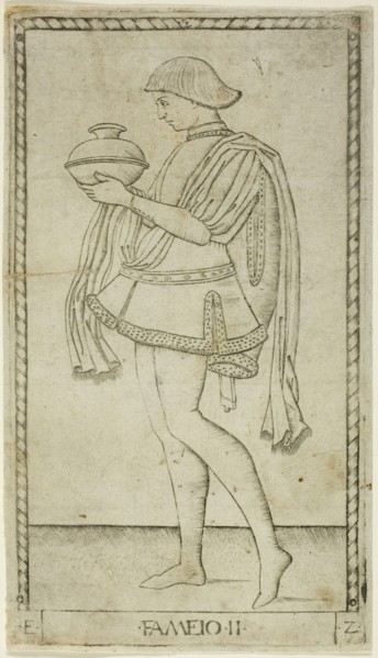 The Servant, plate two from The Ranks and Conditions of Men, c. 1465, Master of the E-Series