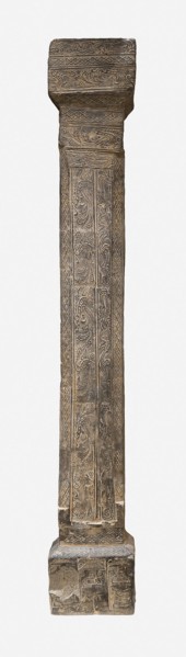 Pillar from Tomb Chamber, Western Han dynasty (206 B.C.–A.D. 9), 1st century B.C., China, probably