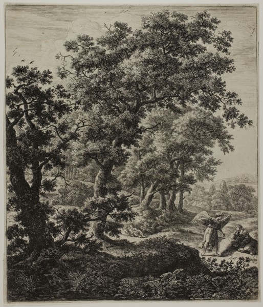 Hagar Comforted by the Angel, from Six Large Upright Landscapes with Scenes from the Old Testament,