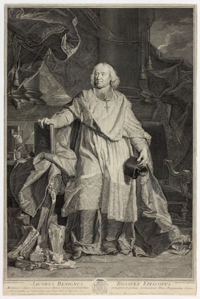 Portrait of Jacques Bénigne Bossuet, Bishop of Meaux, 1723, Pierre-Imbert Drevet (French,