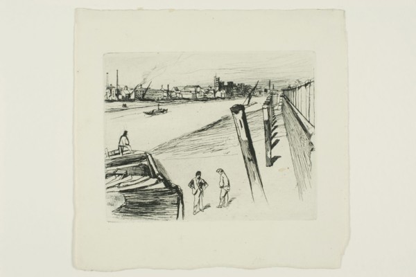 Millbank, 1861, James McNeill Whistler, American, 1834-1903, United States, Etching and drypoint