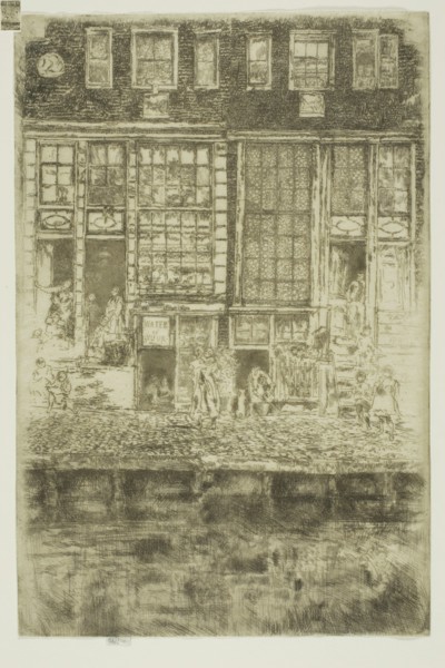 The Embroidered Curtain, 1889, James McNeill Whistler, American, 1834-1903, United States, Etching