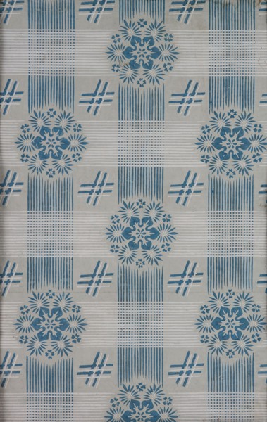 Wallpaper Fragment, 1820, France, Dauptain et Soeur, Paris, Block-printed, handmade paper, 55.9 x