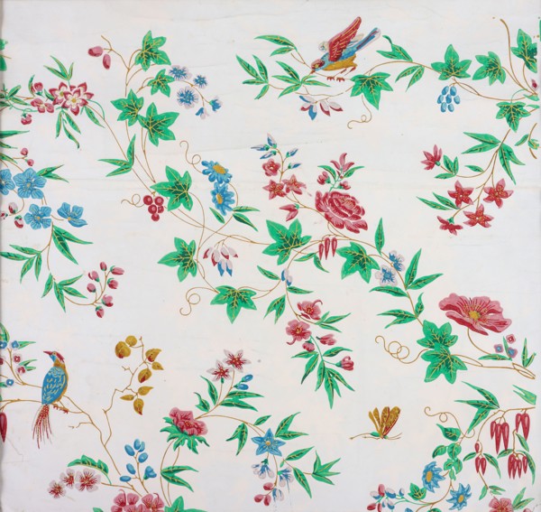 Wallpaper Fragment: Depose au Tribunal de Commerce, 1815/25, France, Paris, Paris, Block-printed