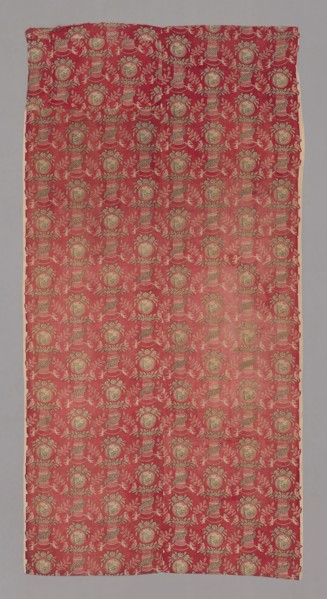 Eros (Furnishing Fabric), c. 1810, France, Plain printed simple cloth, 266.8 × 137.4 cm (105 × 54