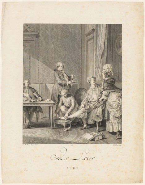 Rising, 1781, Louis Michel Halbou (French, 1730-c. 1809), after Jean Michel Moreau (French,