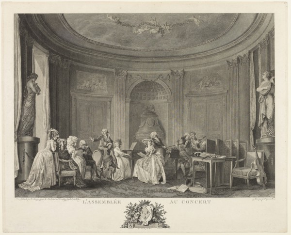The Concert, 1784, François Dequevauviller (French, 1745-1807), after Nicolas Lavreince (Swedish,