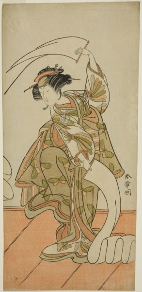 The Actor Segawa Kikunojo III as the Courtesan Kisegawa in a Nuno Sarashi Dance, in the Play
